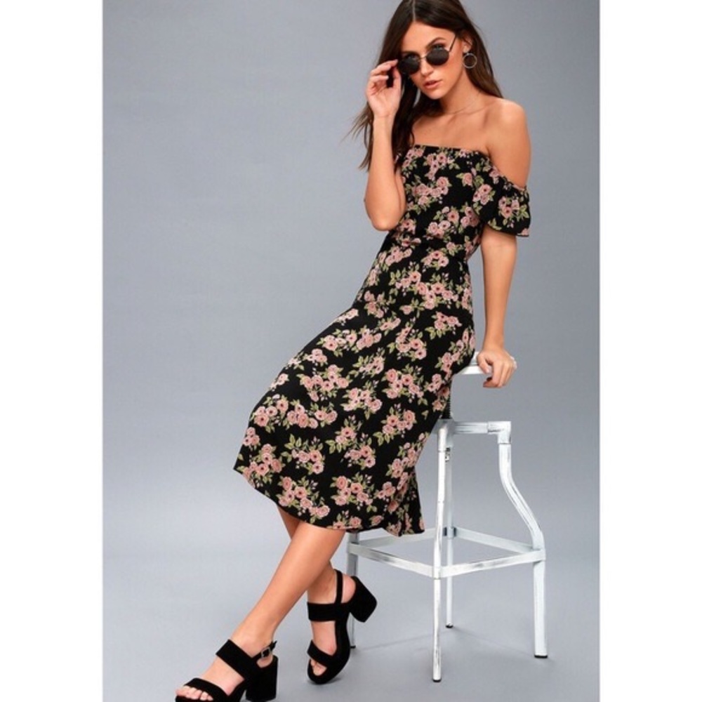 Lulus Amuse society off the shoulder dress